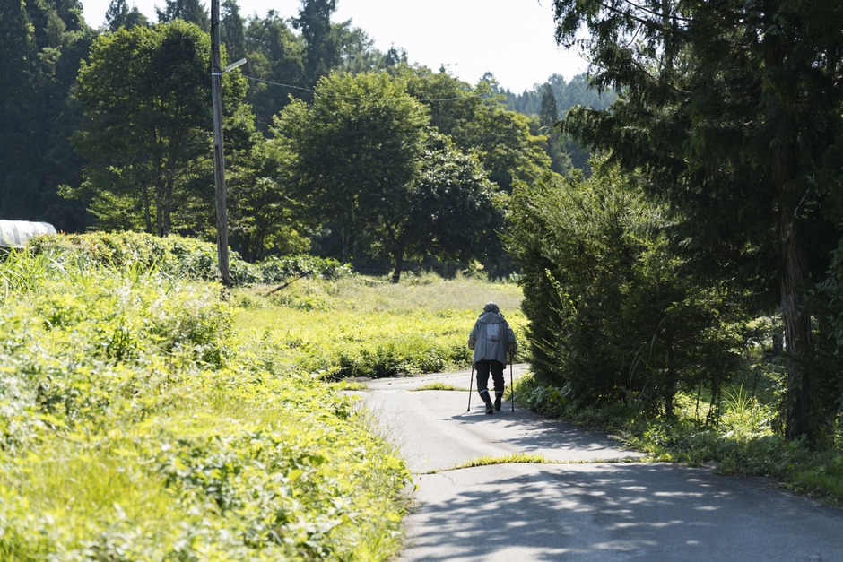 戸隠豊岡地区の風景