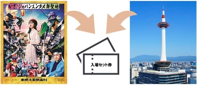 東映太秦映画村×京都タワー　お得なセット券を7月15日(金)から発売！