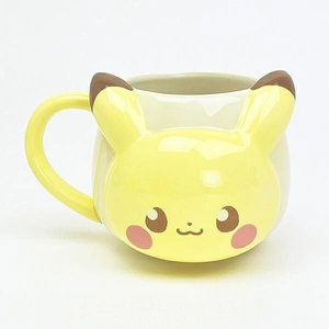 【ポケピース】ころんとまるいフォルムが超キュート！ギフトにもおススメな、ピカチュウの癒やしフェイスマグカップ