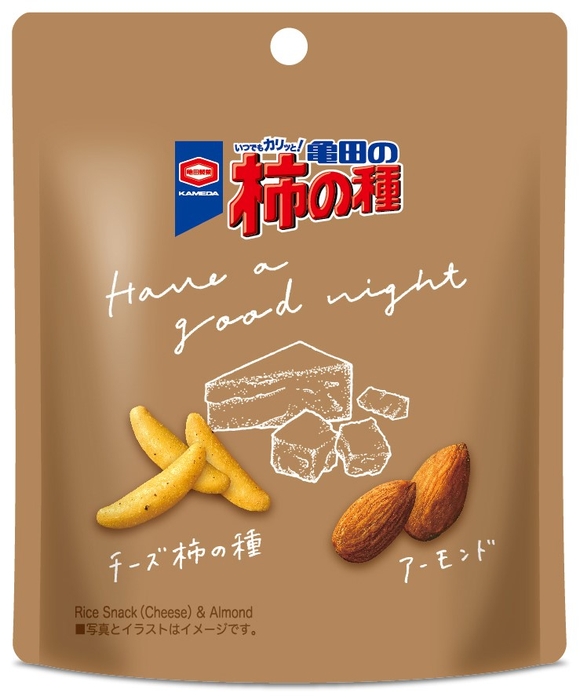 『40g 亀田の柿の種 チーズ&アーモンド』