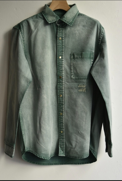 【bud 0】DENIM  DOUBLE NAME SHIRTS