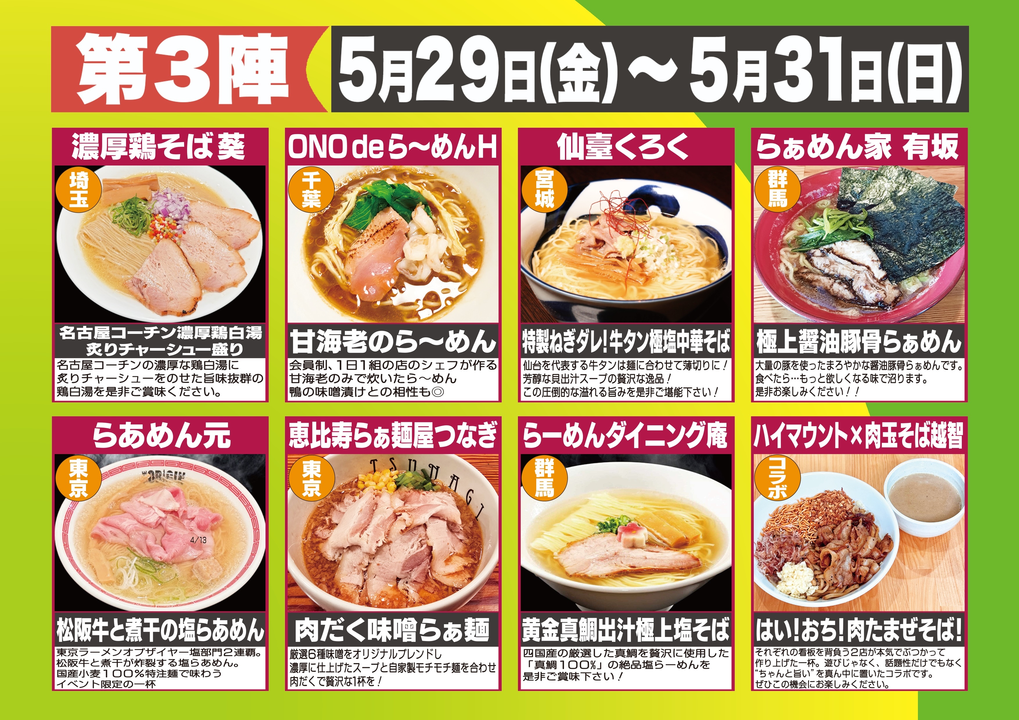 第3陣ラインナップ