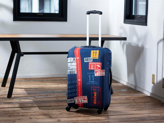 「スーツケースカバー」適応スーツケースサイズ：W44×D26×H60cm