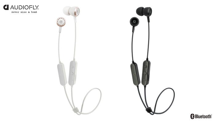 ワイヤレス・イヤホン『AF33W』(左:ホワイト、右:ブラック)