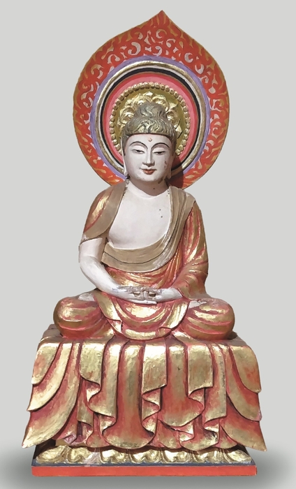 堂本印象《厨子入木造阿弥陀如来坐像》昭和38年(1963)京都府立堂本印象美術館蔵