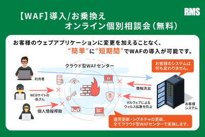 【オンライン個別相談会】クラウド型 WAF 導入/お乗換え(無料)