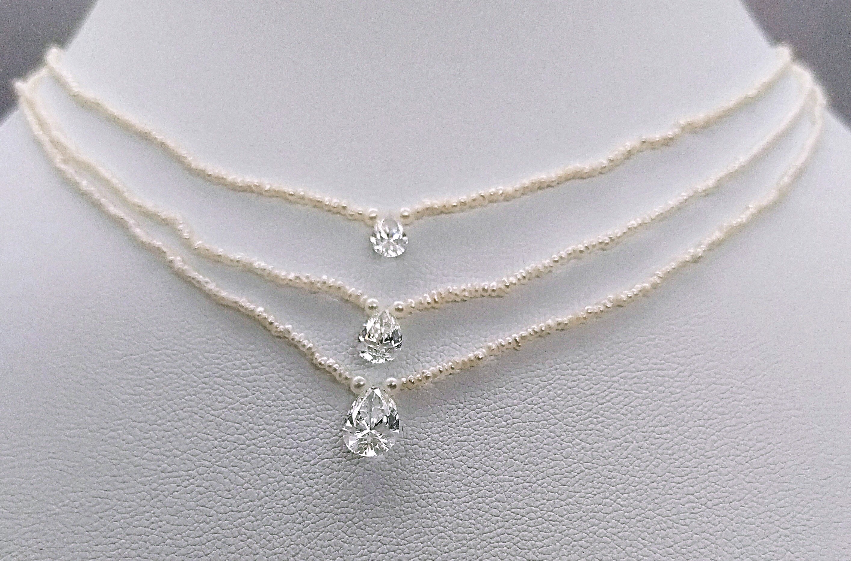 0.3ct, 0.50ctと1.00ctsを並べてみました。