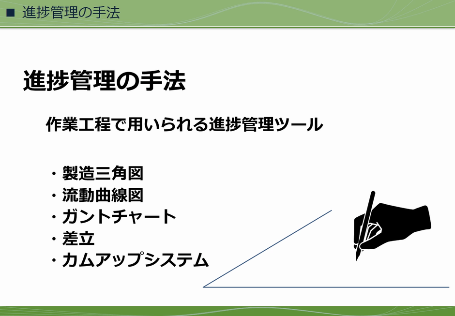 作業工程における進捗管理2