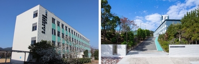 近畿大学附属新宮高等学校・中学校（左）、近畿大学附属豊岡高等学校・中学校（右）