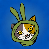 三毛猫ターバン