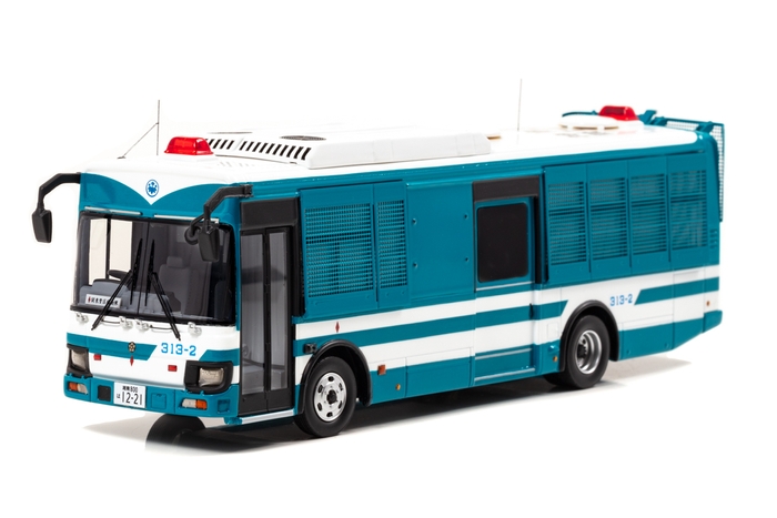 RAI'S 1/43 いすゞ エルガミオ 2020 関東管区機動隊大型人員輸送車両(神奈川管1-08):左前
