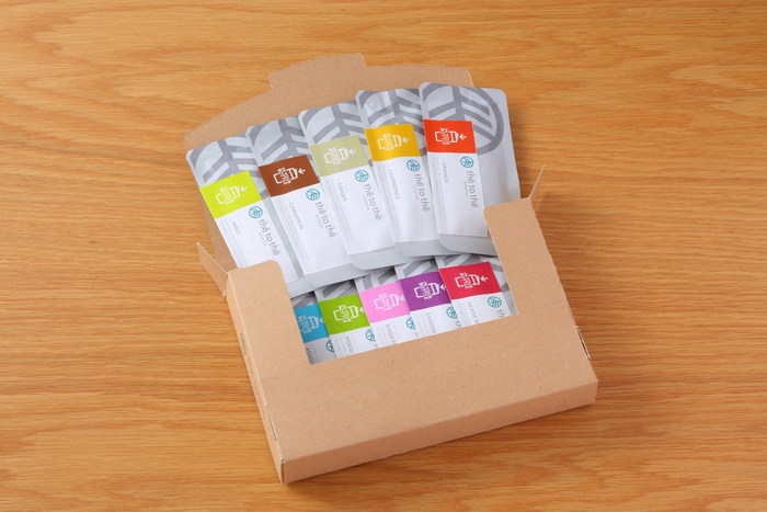 気分もあがるカラフルな個包装パッケージ