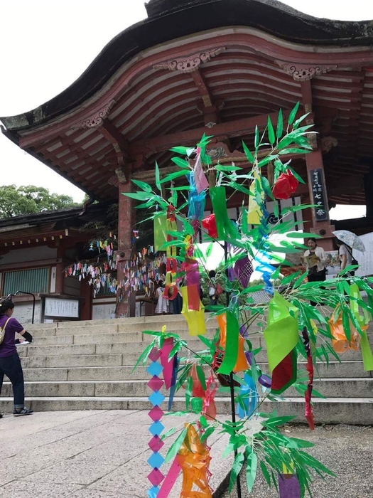 日本国宝の京都石清水八幡宮にて7/2(日)に開催された七夕イベント