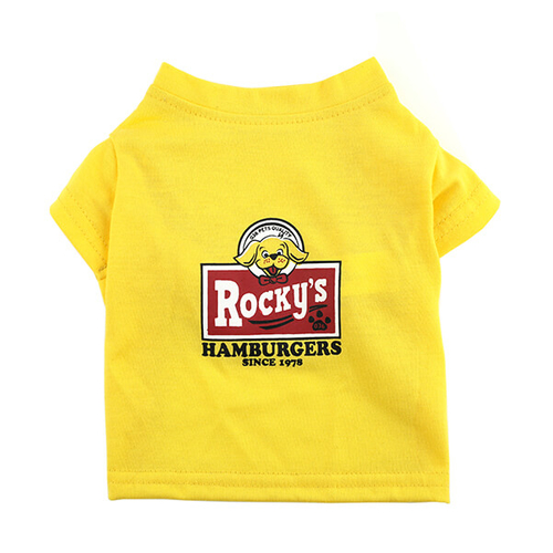 「ペット Tシャツ Rocky」（XS、S、DS、M、L）価格：429円（XS）、539円（S、DS、M）、649円（L）