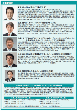 明治大学公共政策大学院シンポジウム スポーツイベントと地域創生(フライヤー表)