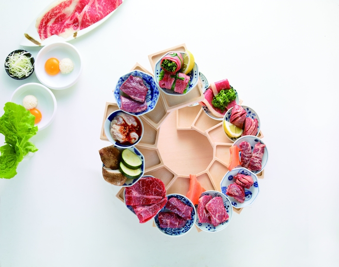 肉源おすすめ12段盛り(上部)