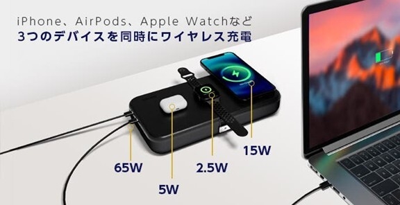 高出力で、あらゆるデバイスに即対応。