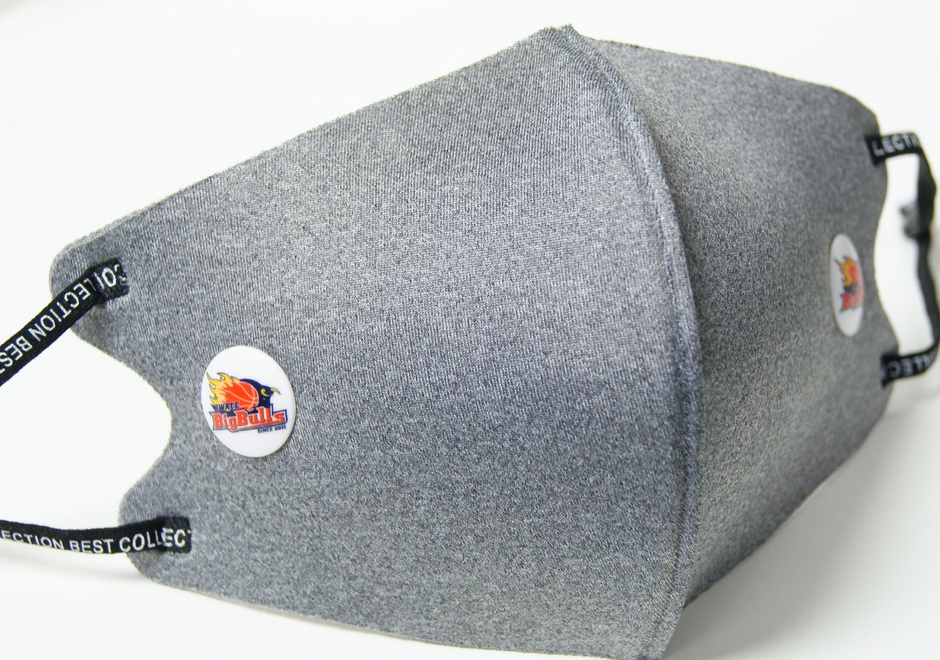 インナーフレームを装着したマスク