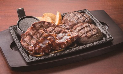熟成赤身ログステーキ&牛っとこぶしハンバーグ