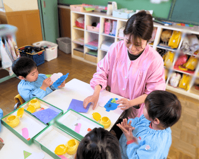 鬼のお面制作