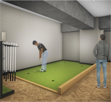 パター練習グリーン(イメージ)