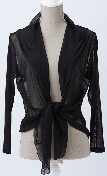 フード付きボレロ 前