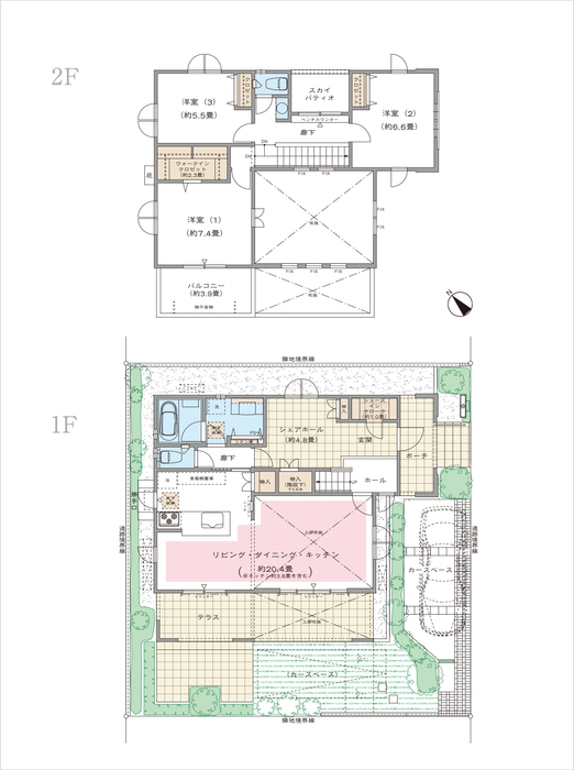 170m2＋シェアホール