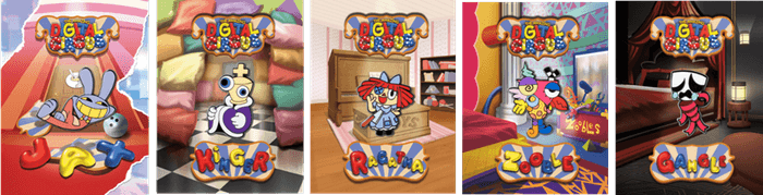 ＜アメイジングデジタルサーカス ピンバッジ　商品画像＞