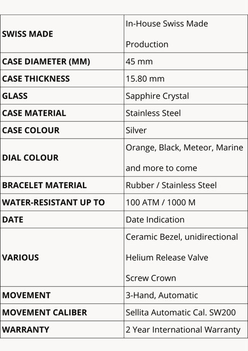 本気のプロ仕様機械式ダイバーズウォッチです。