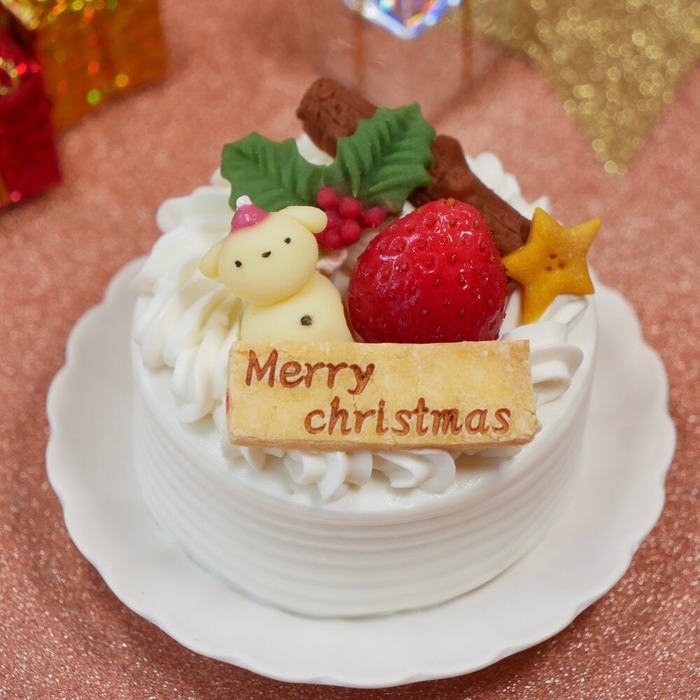 クリスマスホワイトいちごのショートケーキ【プチサイズ】 