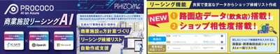商業施設リーシングAI「PROCOCO」