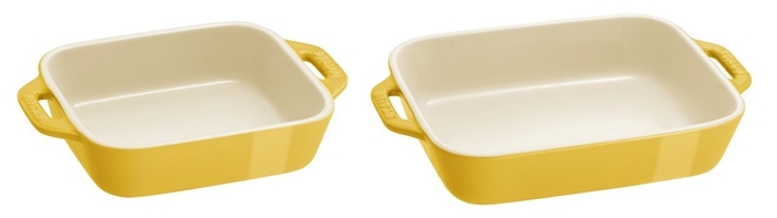 レクタンギュラーディッシュ 14×11cm/20×16cm シトロン