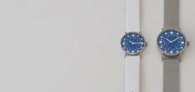sapporo star watch 札幌駅 星の大時計(革バンド 白30mm/メッシュ37mm)