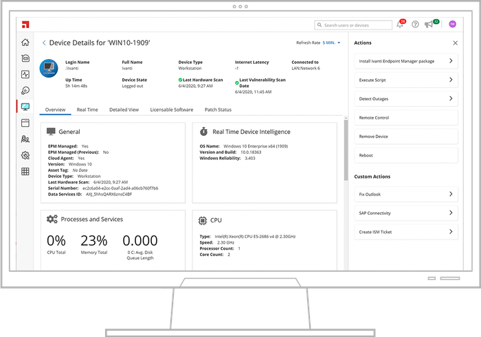 Ivanti Neurons Workspace