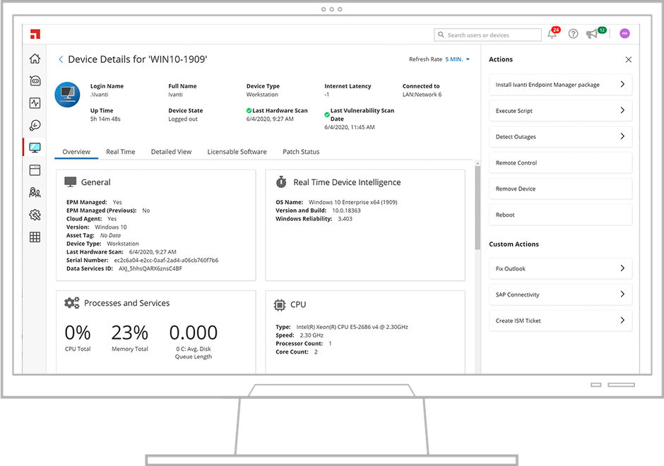 Ivanti Neurons Workspace