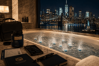 浴槽にタブレットを入れるだけで高濃度水素浴を実現する「H2 Bath」 ※本画像は生成AIを活用して作成したイメージです。