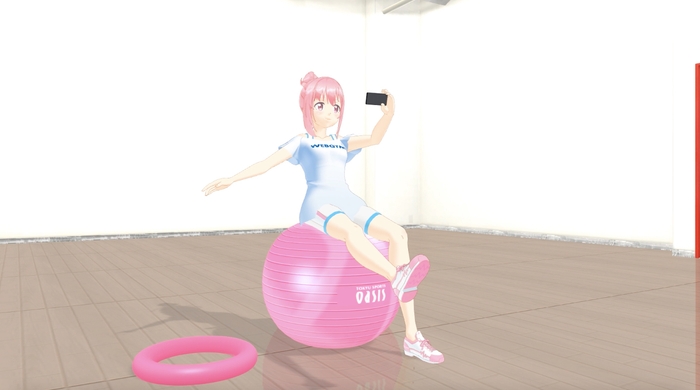 さくらとバランス対決　