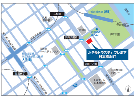 トラスティプレミア日本橋浜町MAP