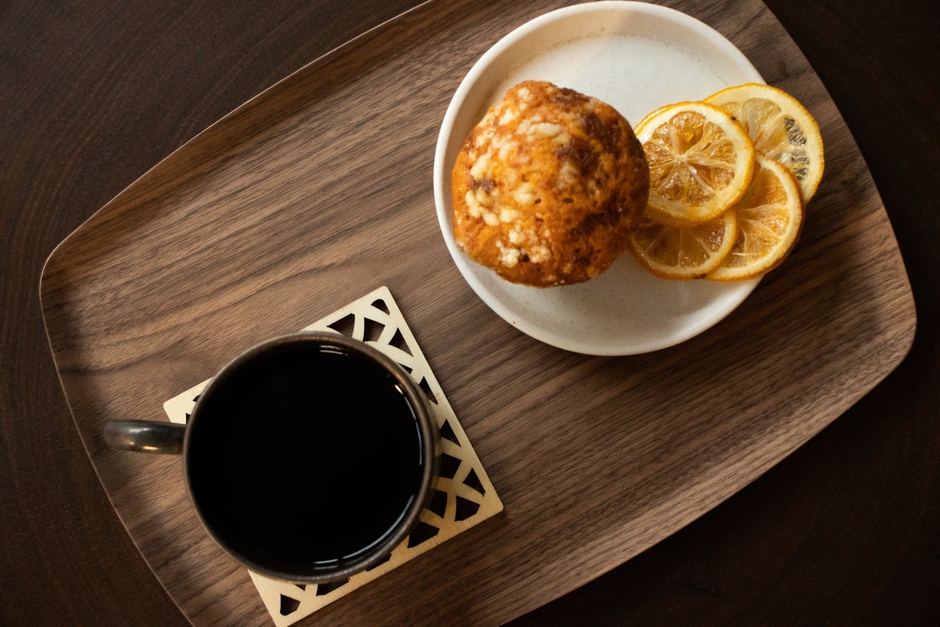 コーヒー・マフィン・ドライレモン