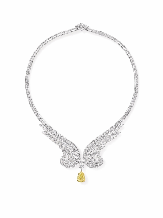 Eagle Yellow Diamond Necklace