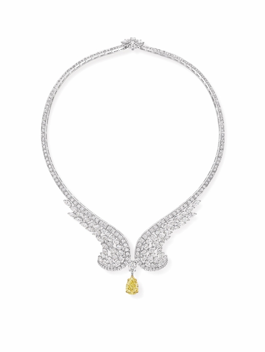 Eagle Yellow Diamond Necklace