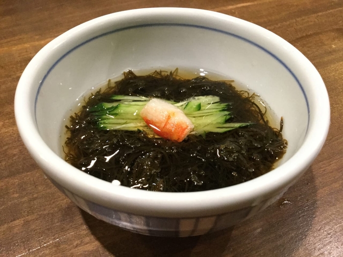 青森県産もずく酢（三杯酢）500円