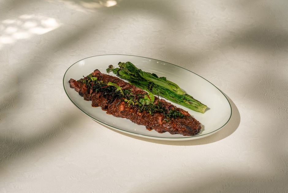 Brown Butter Sambal Wagyu Hanger Steak(ブラウンバター・サンバル 和牛ハンガーステーキ)