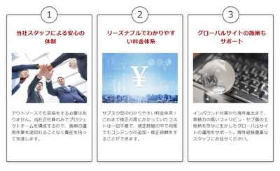 「サブスクWeb運用」特徴