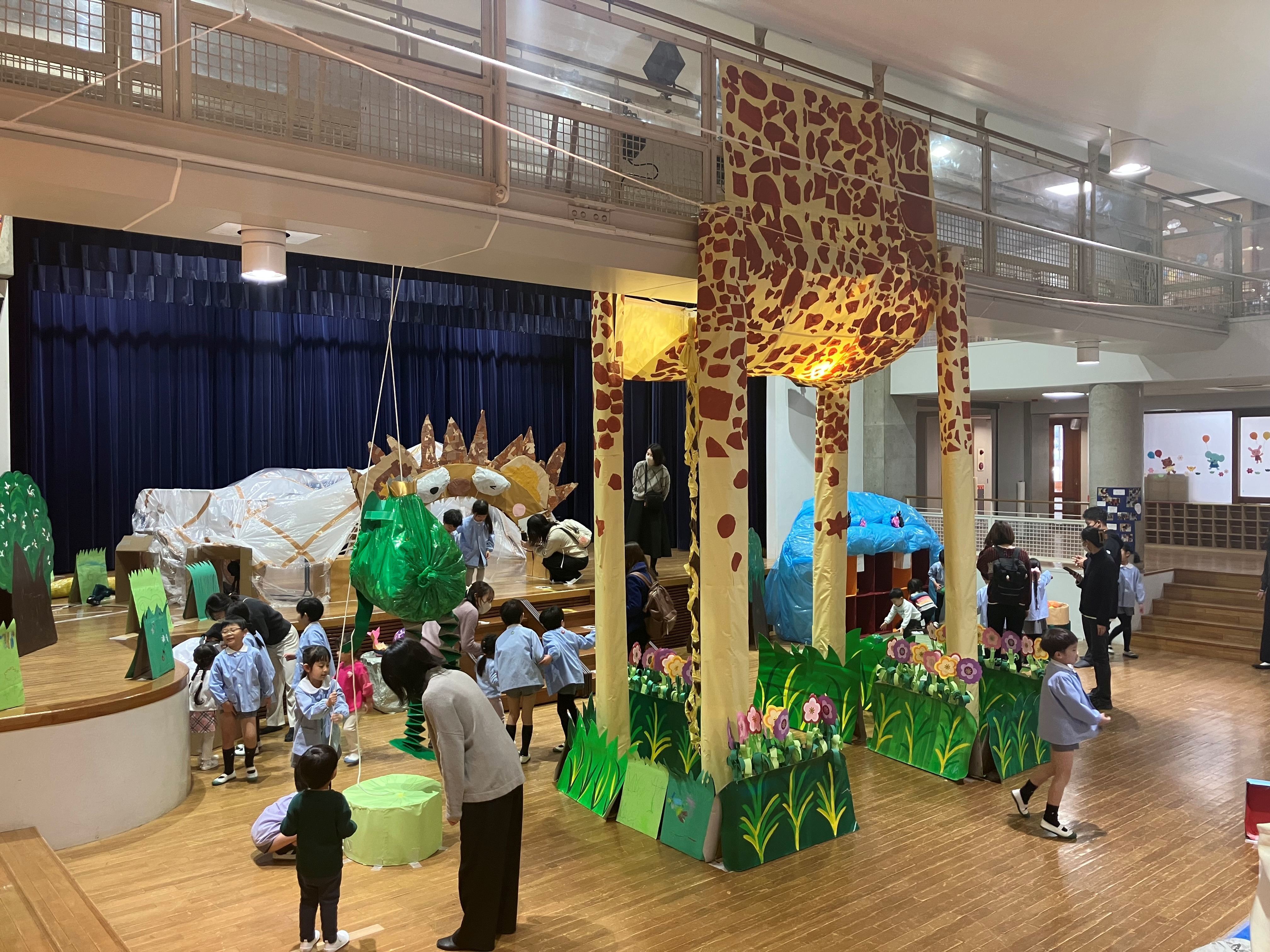 同園で行われた造形展の様子