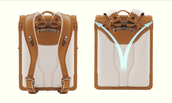 「Yライン背当て」で通気性確保