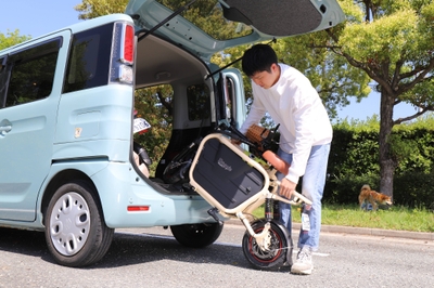 軽自動車にも積載可能