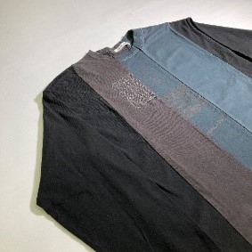 Remake Overdyed T-Shirt ¥7,000(税込) /Long Sleeve ¥10,800(税込)