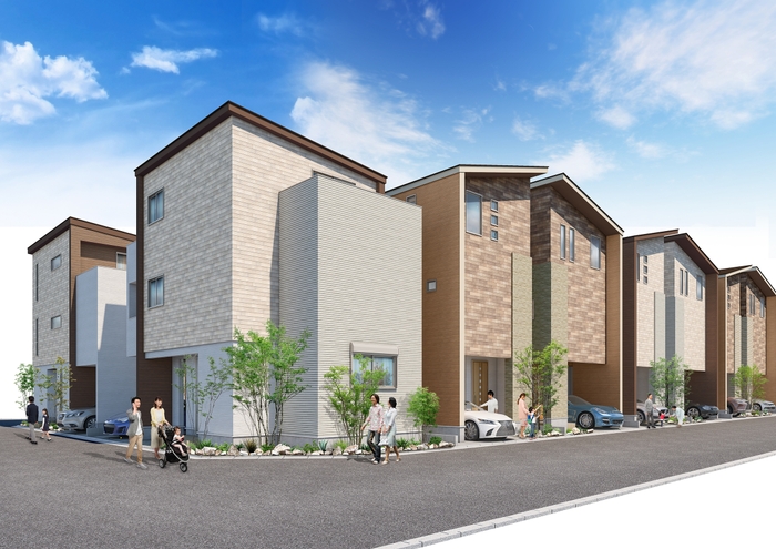 30号棟~33号棟 外観パース