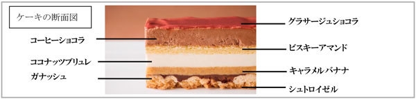 ケーキの断面図